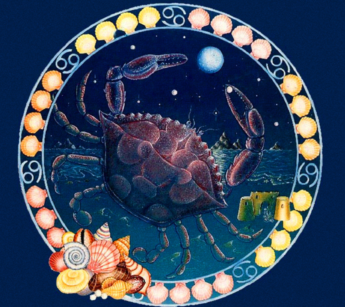 Das Cancer Zodiac Wallpaper 1440x1280
