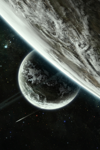 Planets And Stars wallpaper 320x480
