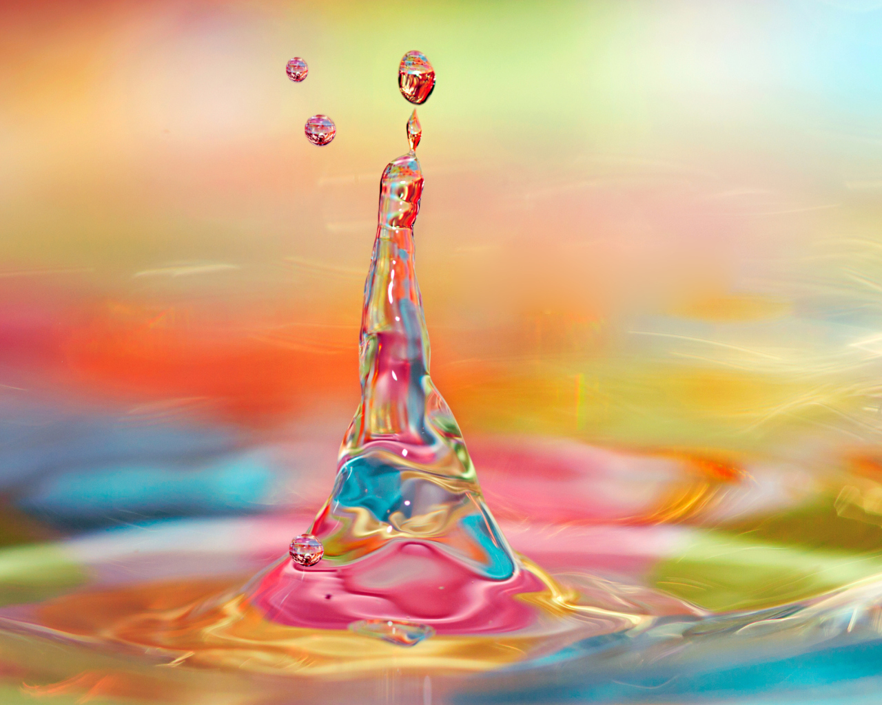 Colorful Drops wallpaper 1280x1024