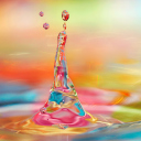 Colorful Drops wallpaper 128x128