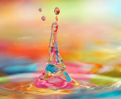 Das Colorful Drops Wallpaper 176x144