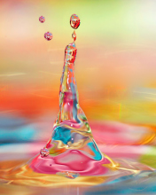 Colorful Drops wallpaper 176x220