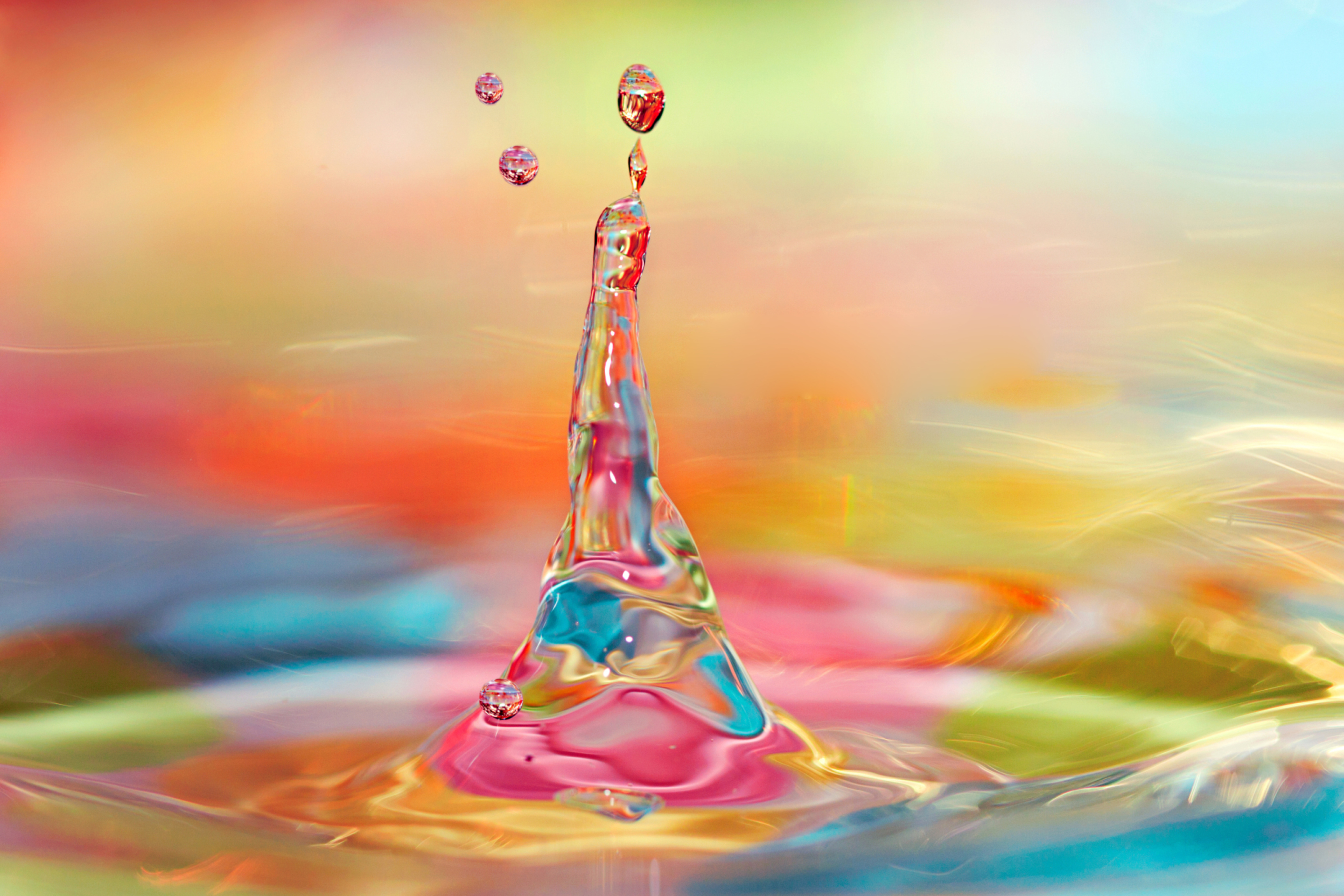 Das Colorful Drops Wallpaper 2880x1920