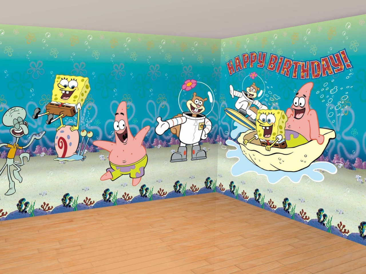Spongebob Happy Birthday wallpaper 1280x960