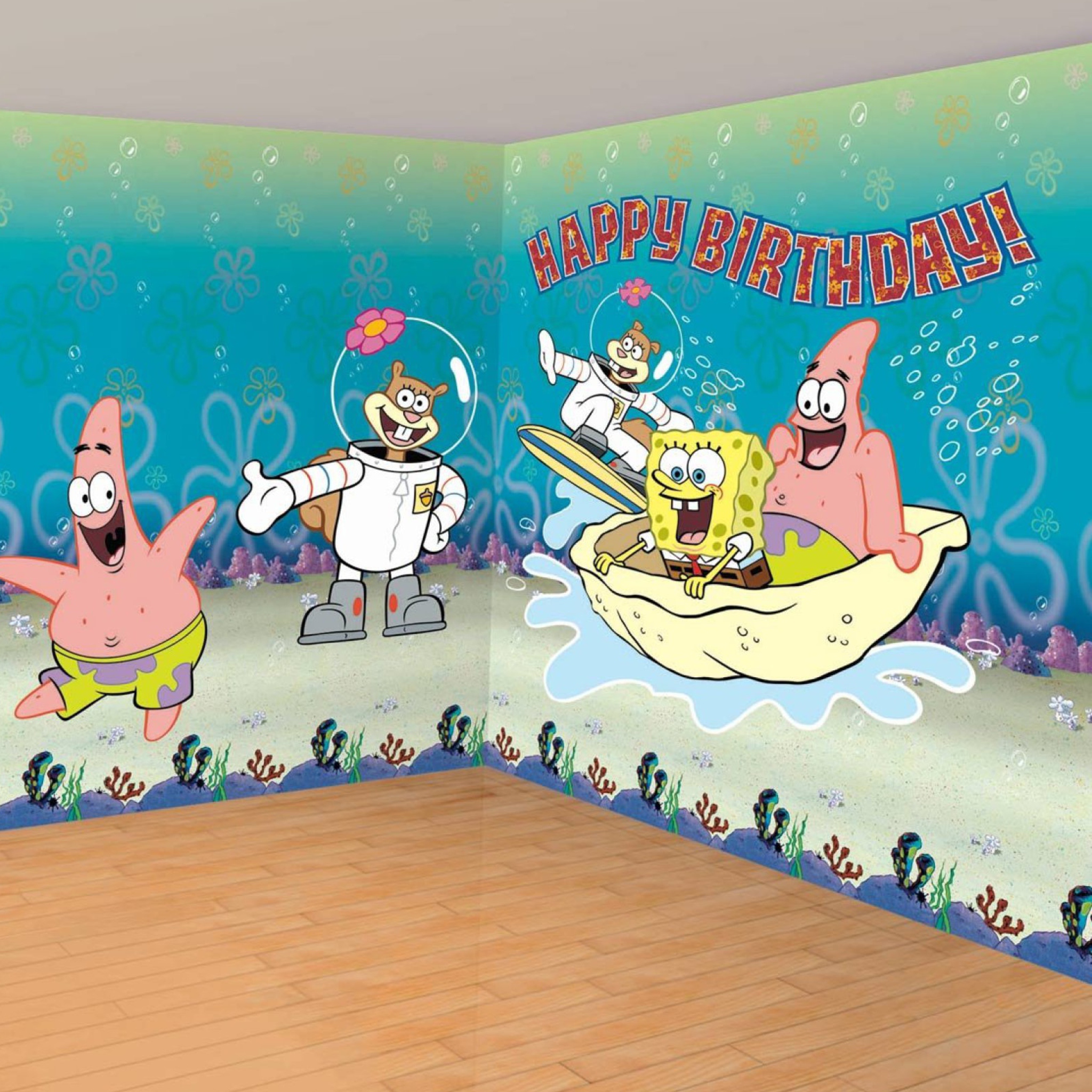 Das Spongebob Happy Birthday Wallpaper 2048x2048