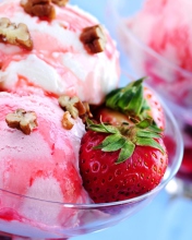 Strawberry Ice-Cream wallpaper 176x220