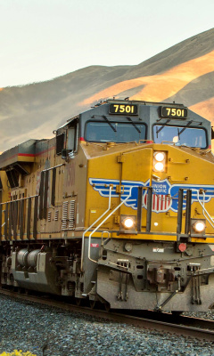 Fondo de pantalla Union Pacific Train 240x400