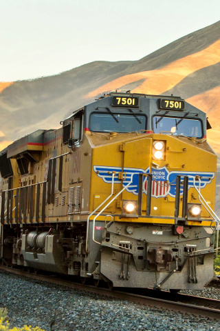 Sfondi Union Pacific Train 320x480