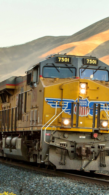 Sfondi Union Pacific Train 360x640