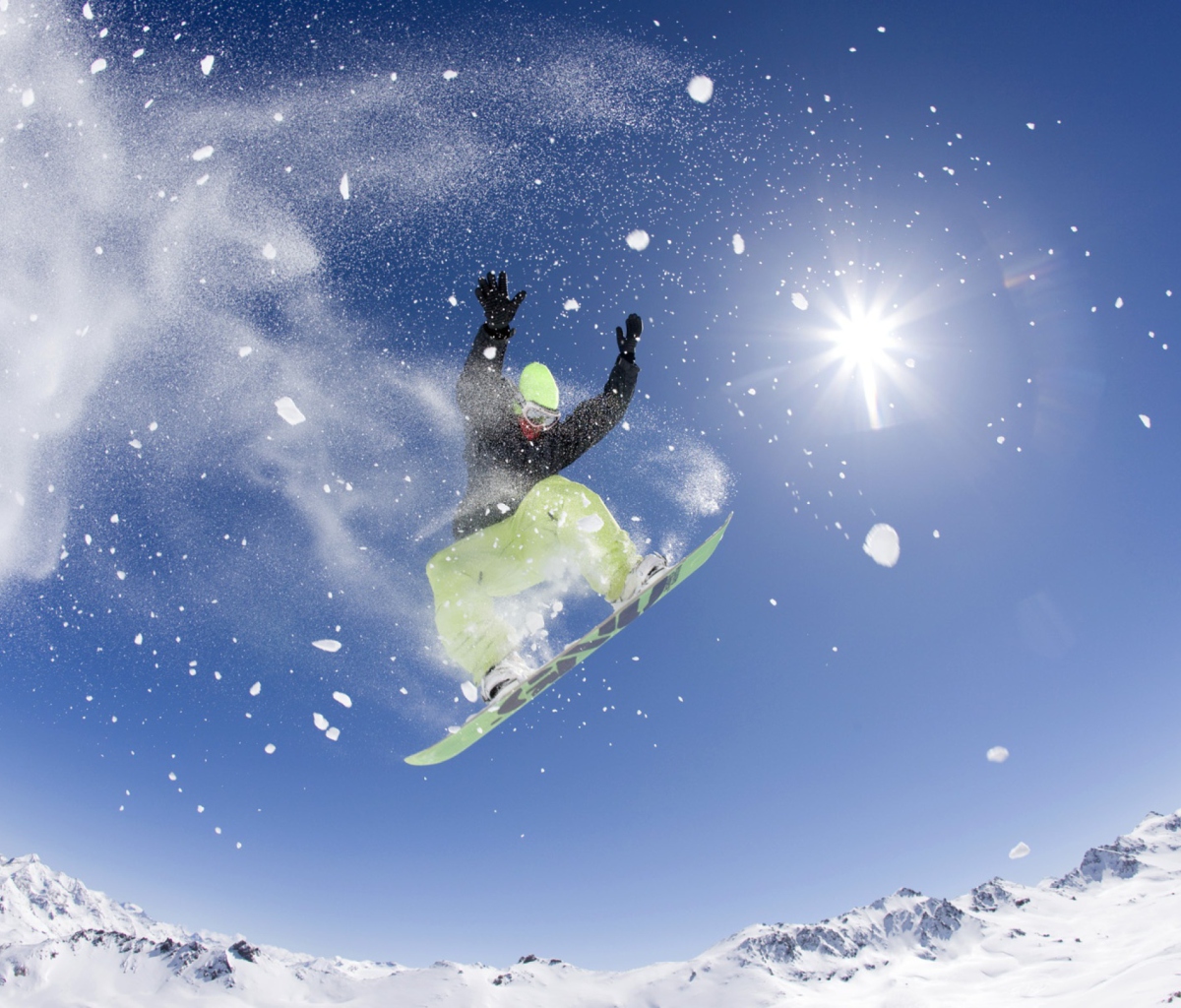 Snowboarding wallpaper 1200x1024