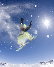 Das Snowboarding Wallpaper 176x220