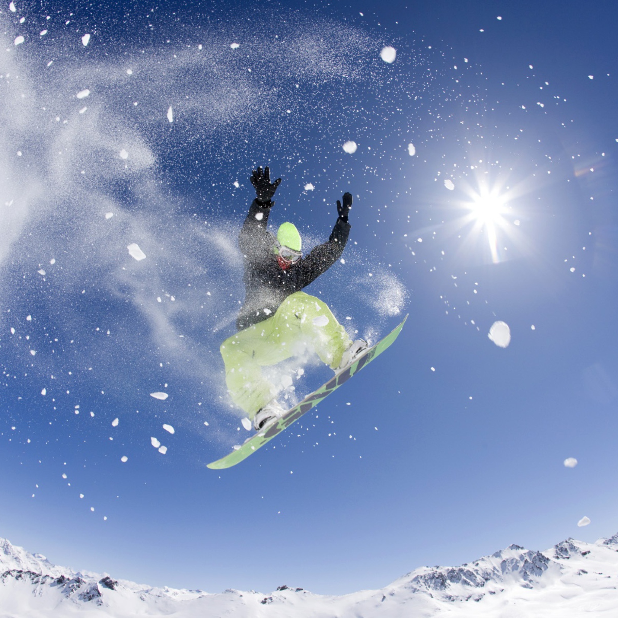 Snowboarding wallpaper 2048x2048