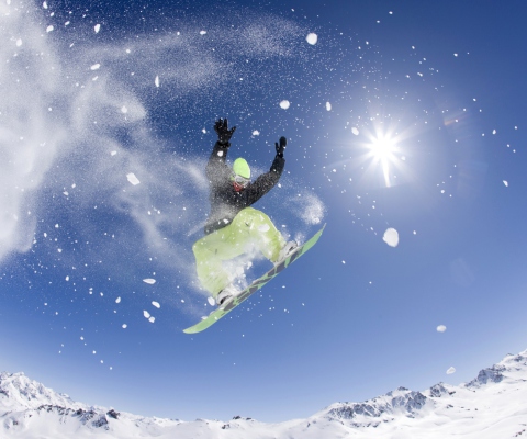 Snowboarding wallpaper 480x400