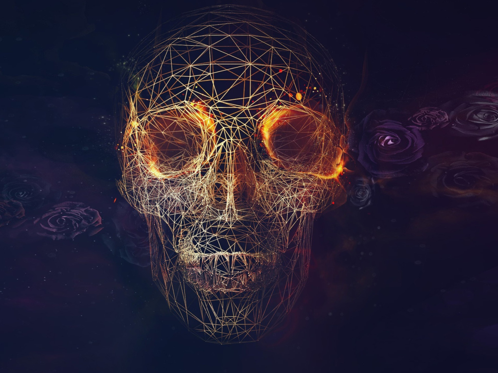 Das Skull Wallpaper 1024x768