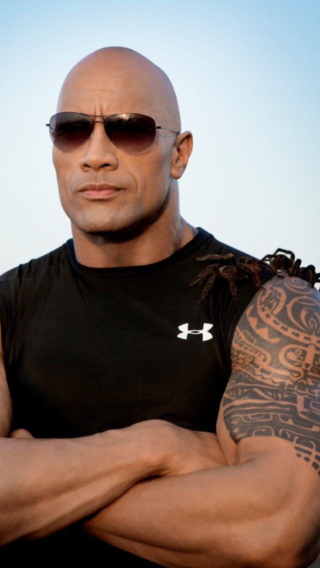 Fondo de pantalla Dwayne Johnson 640x1136