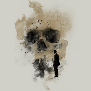 Man Looking At Skull City sfondi gratuiti per iPad Air