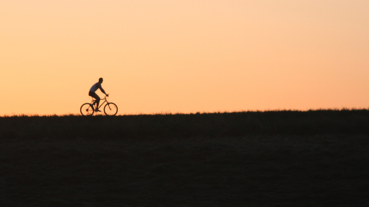 Das Bicycle Ride In Field Wallpaper 1280x720