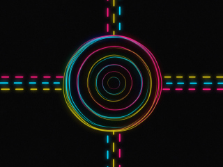 Hypnotic Neon Lights screenshot #1 320x240