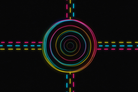Hypnotic Neon Lights screenshot #1 480x320