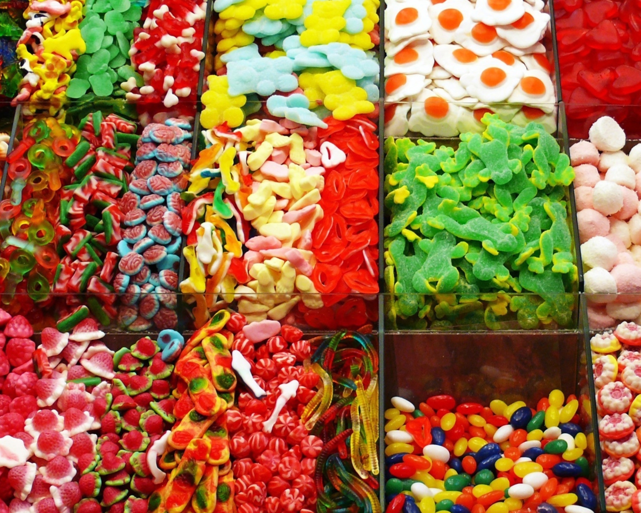 Das Jelly Sweets Wallpaper 1280x1024