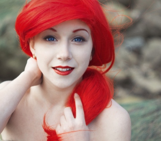 Super Bright Red Hair sfondi gratuiti per iPad Air