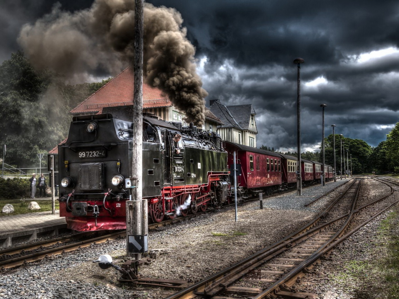 Screenshot №1 pro téma Retro SteamPunk train on station 1400x1050