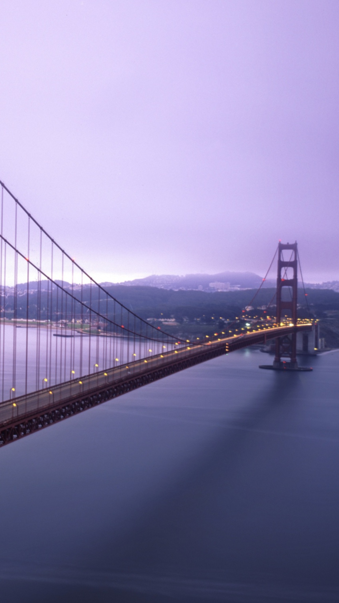 Fondo de pantalla Fog Surround Golden Gate 1080x1920