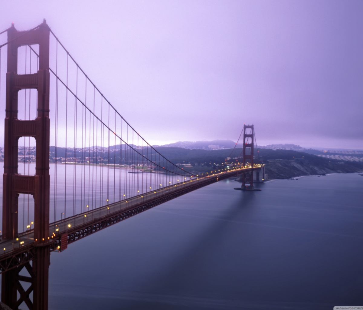 Fog Surround Golden Gate wallpaper 1200x1024