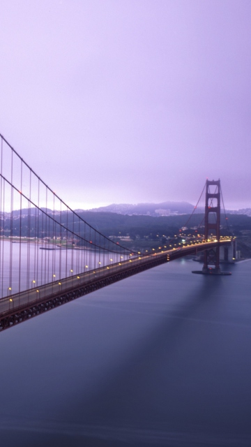 Fondo de pantalla Fog Surround Golden Gate 360x640