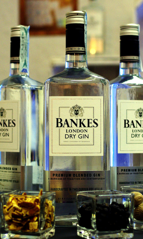 Dry Gin Bankers wallpaper 480x800