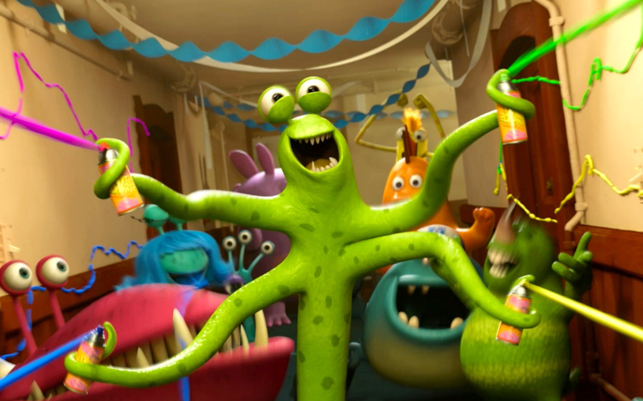 Screenshot №1 pro téma Monsters University 1280x800