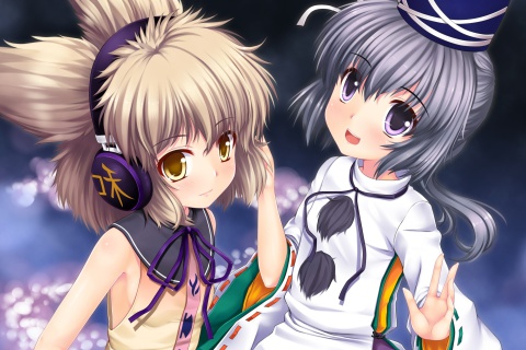 Das Mononobe no Futo from Touhou Project Wallpaper 480x320