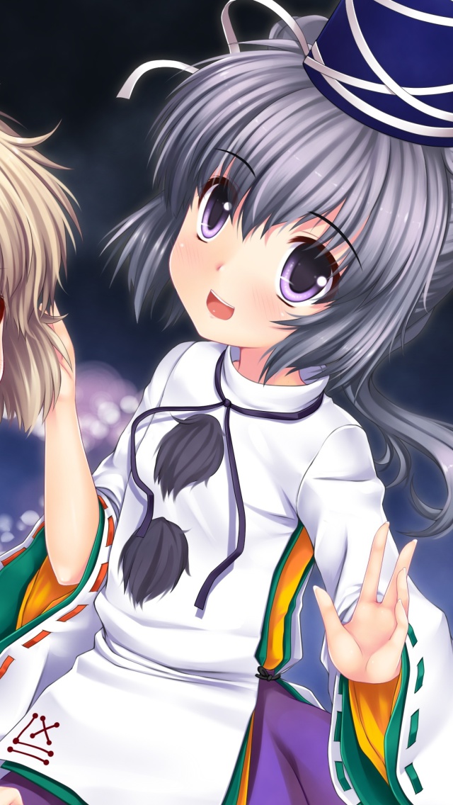 Mononobe no Futo from Touhou Project wallpaper 640x1136