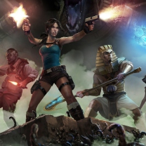 Fondo de pantalla Lara Croft & Temple Of Osiris 208x208