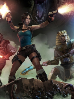 Fondo de pantalla Lara Croft & Temple Of Osiris 240x320