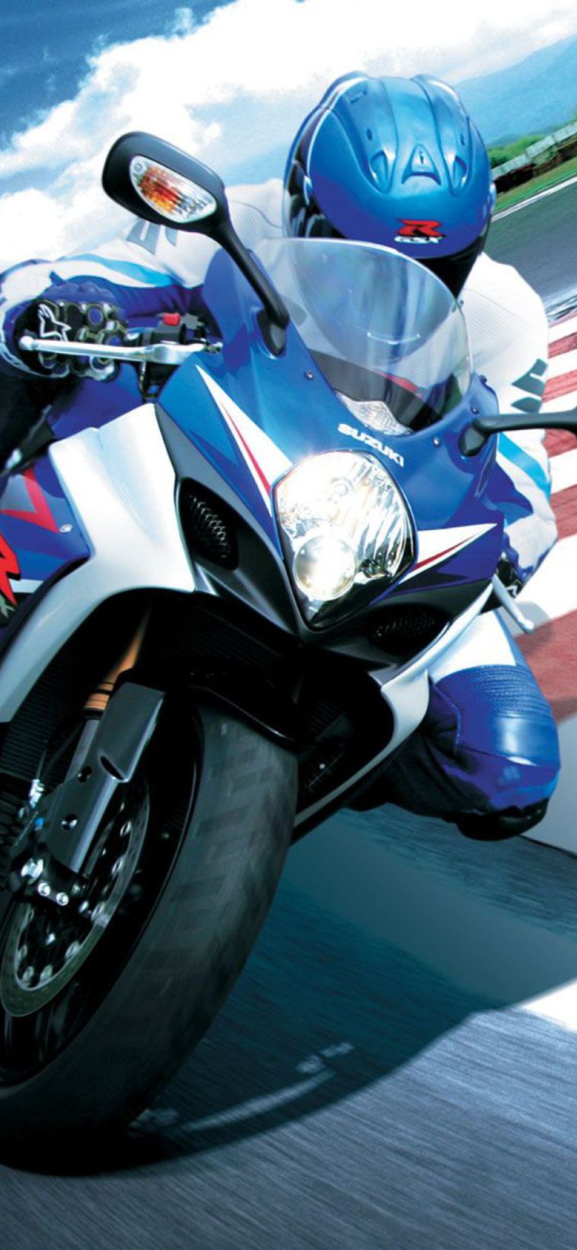 Fondo de pantalla Moto GP Suzuki 1170x2532