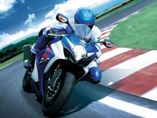 Fondo de pantalla Moto GP Suzuki 320x240