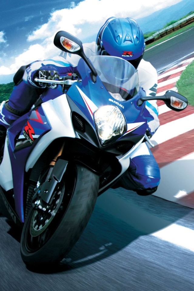 Fondo de pantalla Moto GP Suzuki 640x960