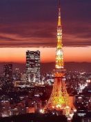 Fondo de pantalla Tower Tokyo 132x176