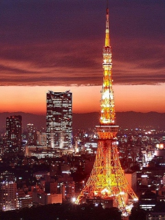 Tower Tokyo wallpaper 240x320