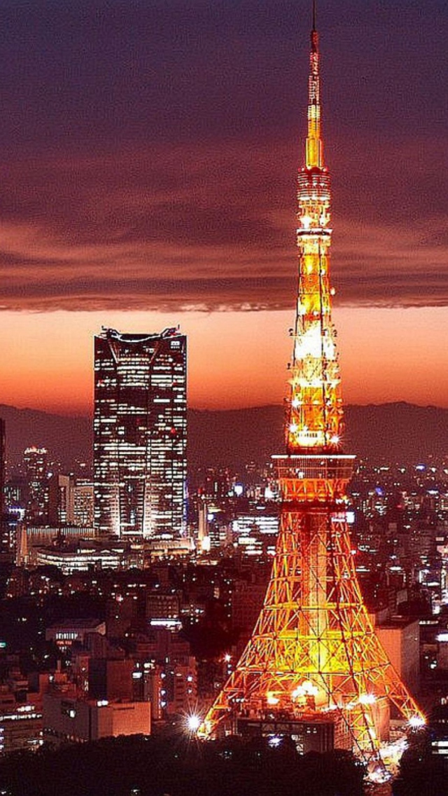 Das Tower Tokyo Wallpaper 640x1136