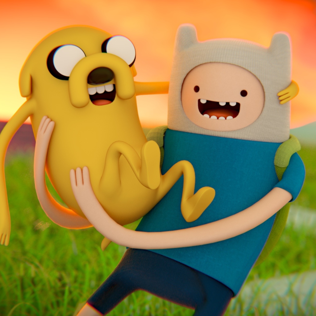 Adventure Time - Finn And Jake wallpaper 1024x1024