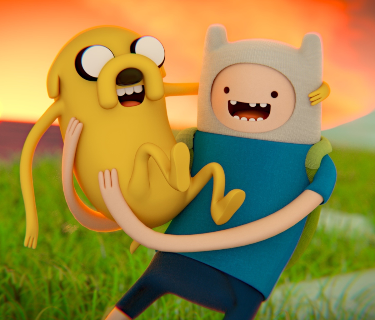 Adventure Time - Finn And Jake wallpaper 1200x1024