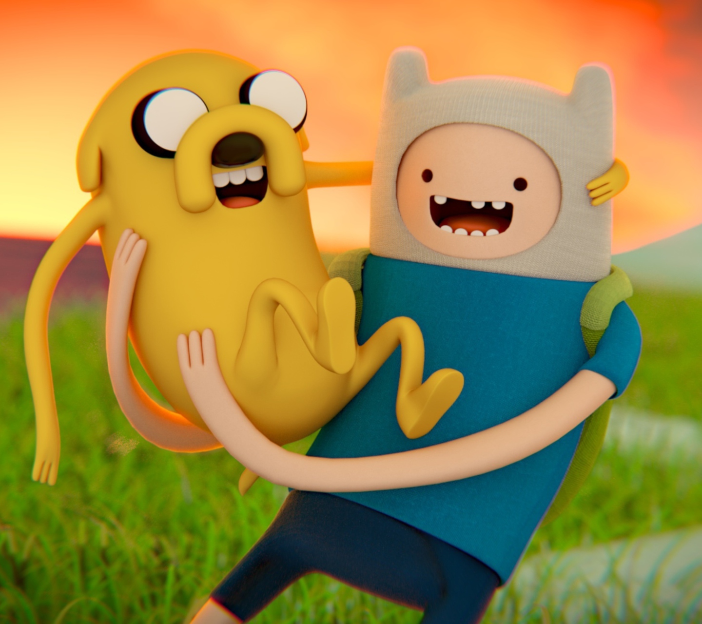 Fondo de pantalla Adventure Time - Finn And Jake 1440x1280