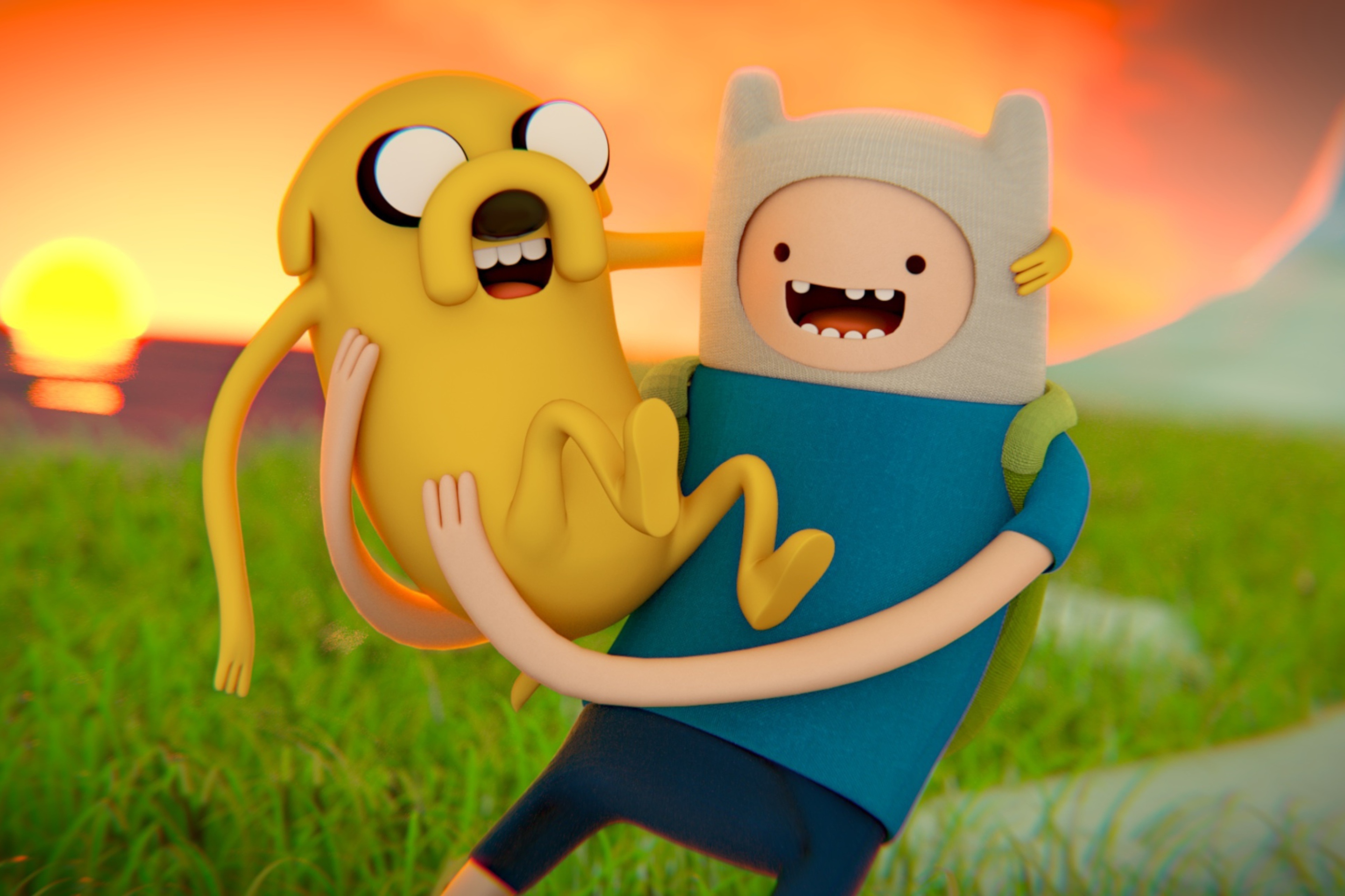 Screenshot №1 pro téma Adventure Time - Finn And Jake 2880x1920