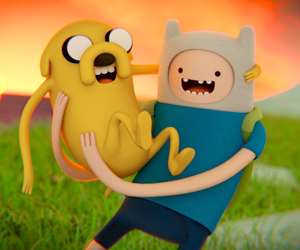 Обои Adventure Time - Finn And Jake 960x800