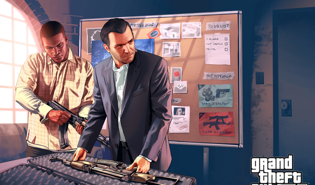 Screenshot №1 pro téma Grand Theft Auto V, Mike Franklin 1024x600