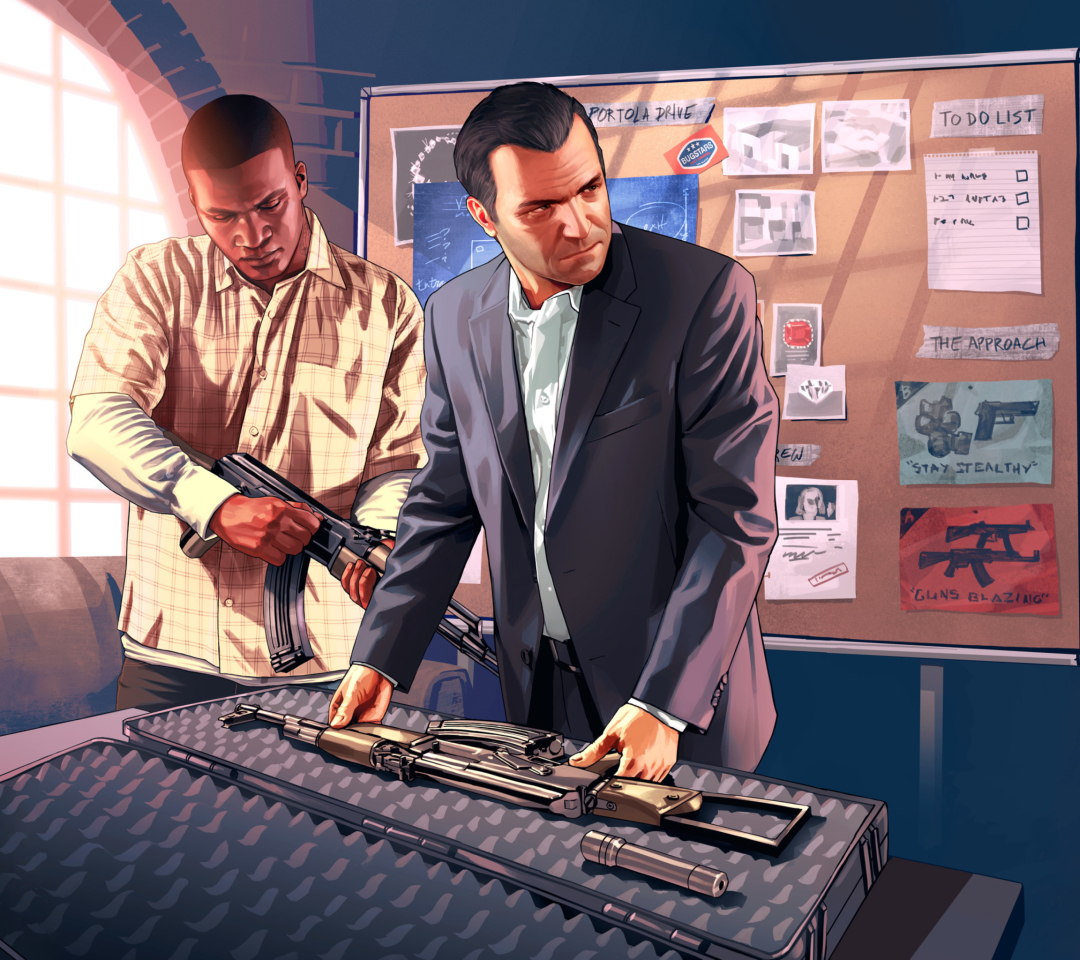 Das Grand Theft Auto V, Mike Franklin Wallpaper 1080x960