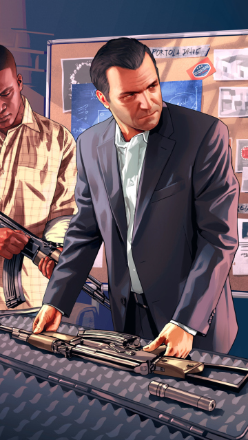 Grand Theft Auto V, Mike Franklin wallpaper 360x640
