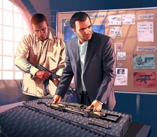 Grand Theft Auto V, Mike Franklin papel de parede para celular para 128x128